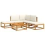 Gartensofagarnitur mit 6-teiligen massiven Akazienholz-Kissen. von , Gartensets - Ref: Foro24-3278869, Preis: 492,11 €, Rabat...