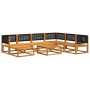 Gartensofagarnitur mit 8-teiligen Kissen aus massivem Akazienholz. von , Gartensets - Ref: Foro24-3278881, Preis: 771,65 €, R...