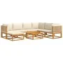 Gartensofagarnitur mit 8-teiligen Kissen aus massivem Akazienholz. von , Gartensets - Ref: Foro24-3278927, Preis: 818,87 €, R...