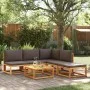Set de sofás de jardín con cojines 6 pzas madera maciza acacia de , Conjuntos de jardín - Ref: Foro24-3278910, Precio: 532,74...