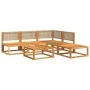 Gartensofagarnitur mit 6-teiligen massiven Akazienholz-Kissen. von , Gartensets - Ref: Foro24-3278933, Preis: 563,78 €, Rabat...