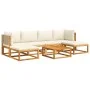 Garden sofa set with 7 pieces, solid acacia wood, and cushions. by , Garden sets - Ref: Foro24-3278931, Price: 666,63 €, Disc...