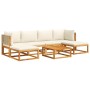 Gartensofagarnitur mit 7-teiligen Kissen aus massivem Akazienholz. von , Gartensets - Ref: Foro24-3278931, Preis: 676,91 €, R...