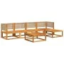 Gartensofagarnitur mit 6-teiligen massiven Akazienholz-Kissen. von , Gartensets - Ref: Foro24-3278919, Preis: 589,84 €, Rabat...