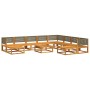 Garden sofa set with 11 pieces, solid acacia wood, and cushions. by , Garden sets - Ref: Foro24-3278906, Price: 1,00 €, Disco...