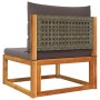 Garden sofa set with 11 pieces, solid acacia wood, and cushions. by , Garden sets - Ref: Foro24-3278906, Price: 1,00 €, Disco...