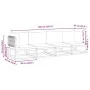 Gartensofagarnitur mit 4-teiligen Kissen aus massivem Akazienholz. von , Outdoor-Sofas - Ref: Foro24-3278855, Preis: 478,11 €...