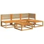 Garden sofa set with 5 pieces, solid acacia wood, and cushions. by , Outdoor sofas - Ref: Foro24-3278848, Price: 473,69 €, Di...