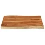 Rectangular tabletop with natural acacia edge 90x60x2.5 cm by , Table tops - Ref: Foro24-370621, Price: 74,77 €, Discount: %