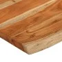 Rectangular tabletop with natural acacia edge 90x60x2.5 cm by , Table tops - Ref: Foro24-370621, Price: 74,77 €, Discount: %