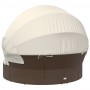 Garden sunbed with canopy and brown PE rattan cushions by , Outdoor beds - Ref: Foro24-362253, Price: 601,21 €, Discount: %