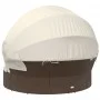 Garden sunbed with canopy and brown PE rattan cushions by , Outdoor beds - Ref: Foro24-362253, Price: 568,03 €, Discount: %