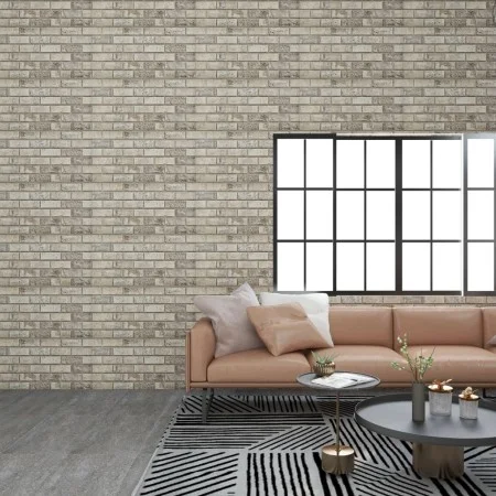 Paneles de pared 3D diseño de ladrillo 11 uds EPS color arena de , Recubrimiento de paredes - Ref: Foro24-147201, Precio: 186...