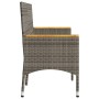 3-seater garden bench with gray synthetic rattan cushions by , garden benches - Ref: Foro24-365442, Price: 98,99 €, Discount: %