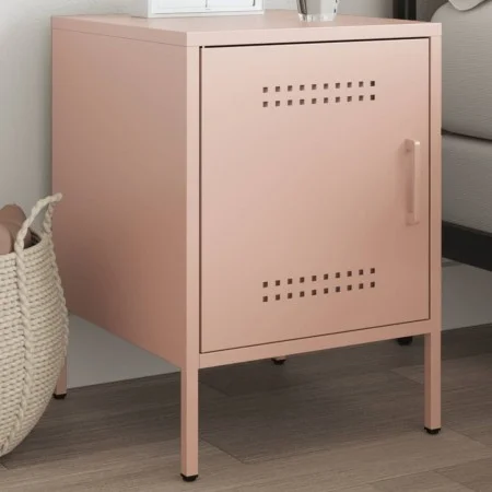 Nachttisch aus rosa Stahl 36x39x50,5 cm von , Nachttische - Ref: Foro24-842912, Preis: 54,76 €, Rabatt: %