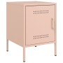 Pink steel bedside table 36x39x50.5 cm by , Nightstands - Ref: Foro24-842912, Price: 55,41 €, Discount: %