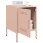 Pink steel bedside table 36x39x50.5 cm by , Nightstands - Ref: Foro24-842912, Price: 55,41 €, Discount: %