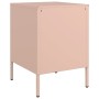 Pink steel bedside table 36x39x50.5 cm by , Nightstands - Ref: Foro24-842912, Price: 55,41 €, Discount: %