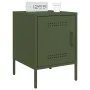 Bedside tables 2 units olive green steel 36x39x50.5 cm by , Nightstands - Ref: Foro24-842919, Price: 93,32 €, Discount: %