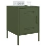 Mesitas de noche 2 unidades acero verde oliva 36x39x50,5 cm de , Mesitas de noche - Ref: Foro24-842919, Precio: 94,34 €, Desc...