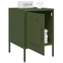 Bedside tables 2 units olive green steel 36x39x50.5 cm by , Nightstands - Ref: Foro24-842919, Price: 93,32 €, Discount: %