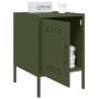 Mesitas de noche 2 unidades acero verde oliva 36x39x50,5 cm de , Mesitas de noche - Ref: Foro24-842919, Precio: 94,34 €, Desc...