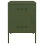 Bedside tables 2 units olive green steel 36x39x50.5 cm by , Nightstands - Ref: Foro24-842919, Price: 93,32 €, Discount: %