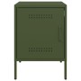 Mesitas de noche 2 unidades acero verde oliva 36x39x50,5 cm de , Mesitas de noche - Ref: Foro24-842919, Precio: 94,34 €, Desc...