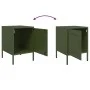 Nachttische, 2 Stück, Olivengrünes Stahl, 36x39x50,5 cm. von , Nachttische - Ref: Foro24-842919, Preis: 93,32 €, Rabatt: %