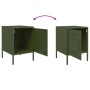 Nachttische, 2 Stück, Olivengrünes Stahl, 36x39x50,5 cm. von , Nachttische - Ref: Foro24-842919, Preis: 94,40 €, Rabatt: %