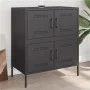 Black steel sideboard 68x39x79 cm by , Sideboards - Ref: Foro24-842952, Price: 102,78 €, Discount: %
