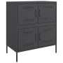 Black steel sideboard 68x39x79 cm by , Sideboards - Ref: Foro24-842952, Price: 102,78 €, Discount: %