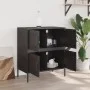 Aparador de acero negro 68x39x79 cm de , Aparadores - Ref: Foro24-842952, Precio: 102,62 €, Descuento: %