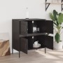 Black steel sideboard 68x39x79 cm by , Sideboards - Ref: Foro24-842952, Price: 103,81 €, Discount: %