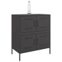 Black steel sideboard 68x39x79 cm by , Sideboards - Ref: Foro24-842952, Price: 103,81 €, Discount: %