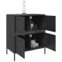 Black steel sideboard 68x39x79 cm by , Sideboards - Ref: Foro24-842952, Price: 103,81 €, Discount: %