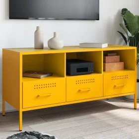 TV stand made of cold-rolled yellow steel, measuring 100.5x39x50.5 cm. by , TV Furniture - Ref: Foro24-843039, Price: 122,22 ...