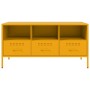 TV-Möbel aus kaltgewalztem Stahl in Gelb, 100,5x39x50,5 cm. von , TV-Möbel - Ref: Foro24-843039, Preis: 123,61 €, Rabatt: %