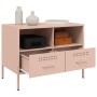 TV-Möbel, 2-teilig, kaltgewalzter Stahl, rosa, 68x39x50,5 cm. von , TV-Möbel - Ref: Foro24-843045, Preis: 174,47 €, Rabatt: %