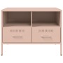 TV-Möbel, 2-teilig, kaltgewalzter Stahl, rosa, 68x39x50,5 cm. von , TV-Möbel - Ref: Foro24-843045, Preis: 174,47 €, Rabatt: %