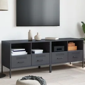TV-Möbel, 2-teilig, kaltgewalzter Stahl, Anthrazit, 68x39x50,5 cm. von , TV-Möbel - Ref: Foro24-843047, Preis: 146,69 €, Raba...