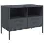 TV-Möbel, 2-teilig, kaltgewalzter Stahl, Anthrazit, 68x39x50,5 cm. von , TV-Möbel - Ref: Foro24-843047, Preis: 174,47 €, Raba...