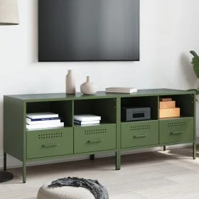 TV-Möbel, 2-teilig, aus grünem Olivenstahlblech, 68x39x50,5 cm. von , TV-Möbel - Ref: Foro24-843051, Preis: 172,50 €, Rabatt: %