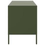Muebles de TV 2 piezas acero laminado verde oliva 68x39x50,5 cm de , Muebles TV - Ref: Foro24-843051, Precio: 174,40 €