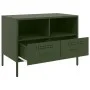 TV furniture 2 pieces made of olive green laminated steel, 68x39x50.5 cm by , TV Furniture - Ref: Foro24-843051, Price: 172,5...
