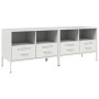 Muebles de TV 2 pzas acero laminado frío blanco 68x39x50,5 cm de , Muebles TV - Ref: Foro24-843053, Precio: 174,40 €