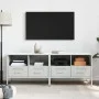 TV-Möbel, 2-teilig, aus kaltgewalztem Stahl, weiß, 68x39x50,5 cm. von , TV-Möbel - Ref: Foro24-843053, Preis: 146,69 €, Rabat...