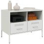Muebles de TV 2 pzas acero laminado frío blanco 68x39x50,5 cm de , Muebles TV - Ref: Foro24-843053, Precio: 174,40 €