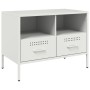 Muebles de TV 2 pzas acero laminado frío blanco 68x39x50,5 cm de , Muebles TV - Ref: Foro24-843053, Precio: 174,40 €