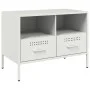 TV-Möbel, 2-teilig, aus kaltgewalztem Stahl, weiß, 68x39x50,5 cm. von , TV-Möbel - Ref: Foro24-843053, Preis: 146,69 €, Rabat...